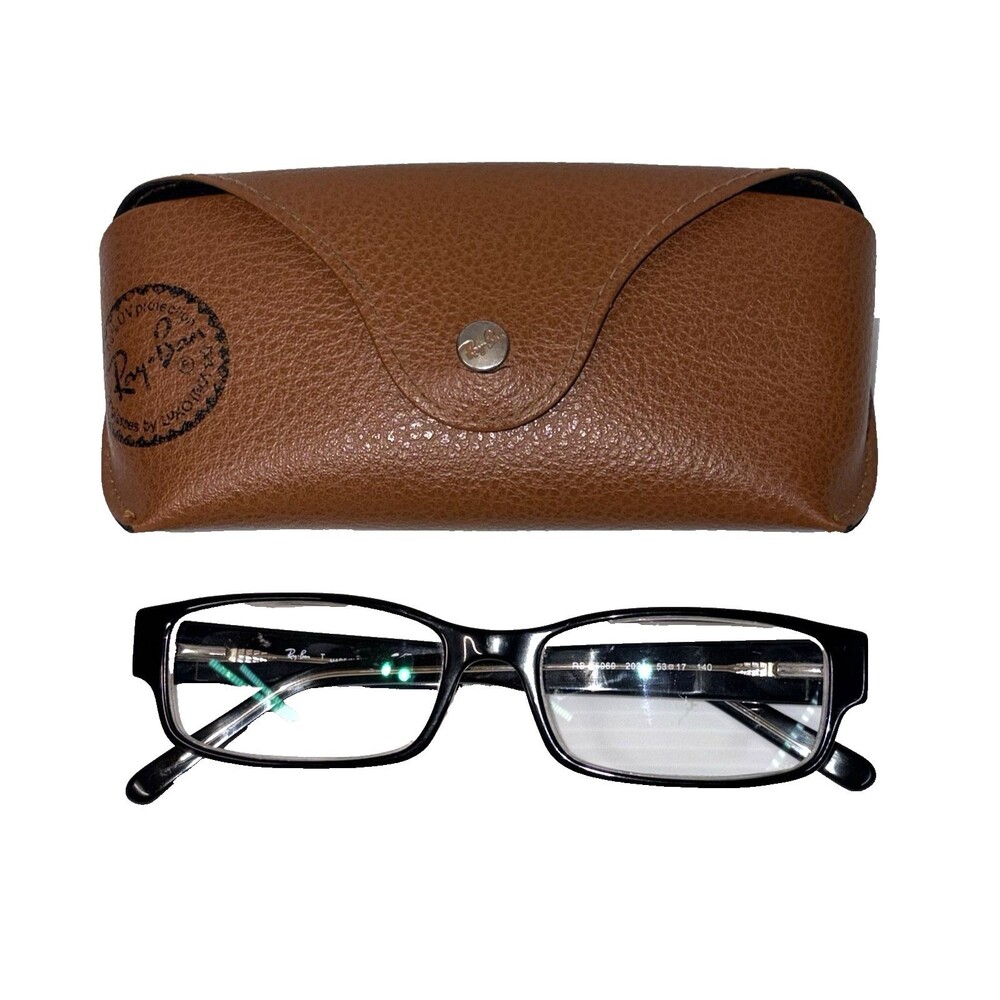 Ray-Ban RB 5069 2034 Eyeglasses Frame Black Rectangular 53 17 140 w Case